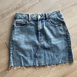 Adorable jean skirt!